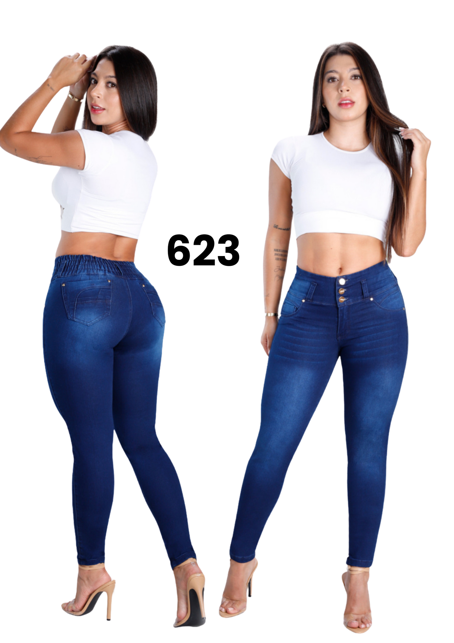 Jeans Levantacola para Dama Ref. 623
