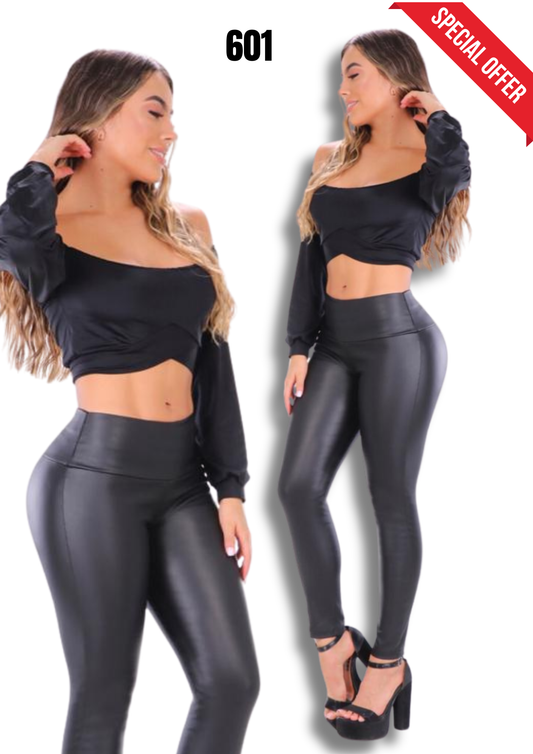 Leggins Clásico Efecto Cuero para Dama Ref. 601