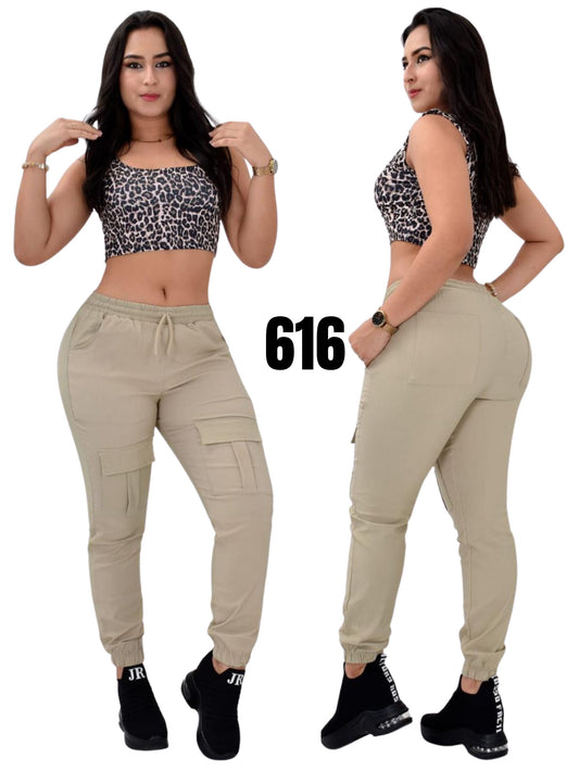 Pantalón Cargo para Dama Ref. 616B