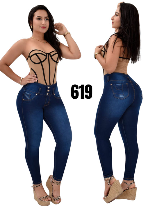 Jeans Levantacola para Dama Ref. 619