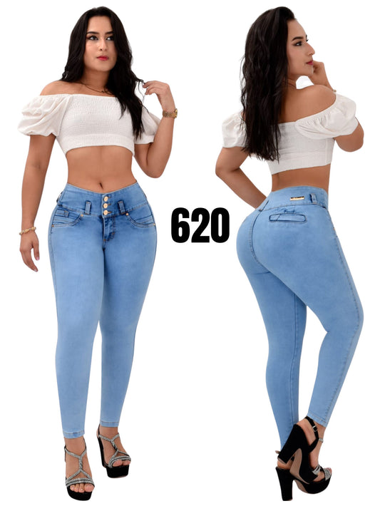 Jeans Levantacola para Dama Ref. 620