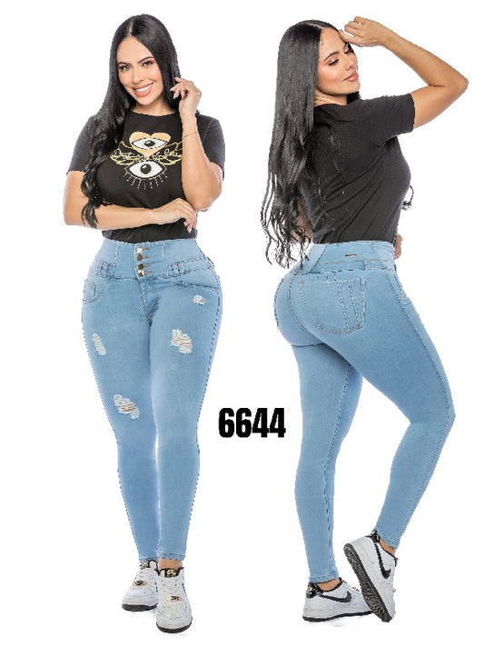 Jeans Levantacola para Dama Ref. 6644