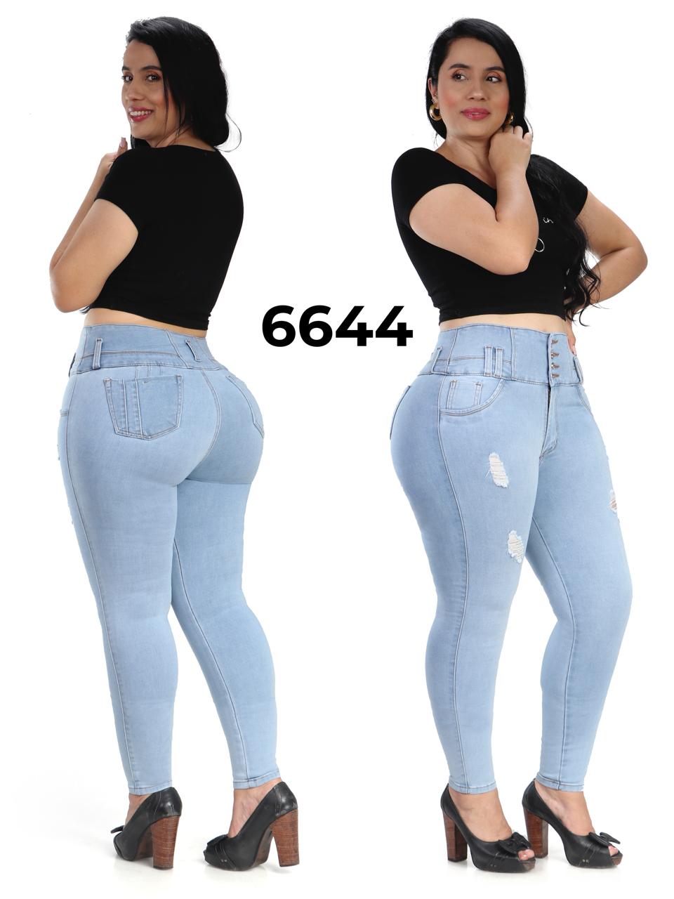 Jeans Levantacola Plus para Dama Ref. 6644P