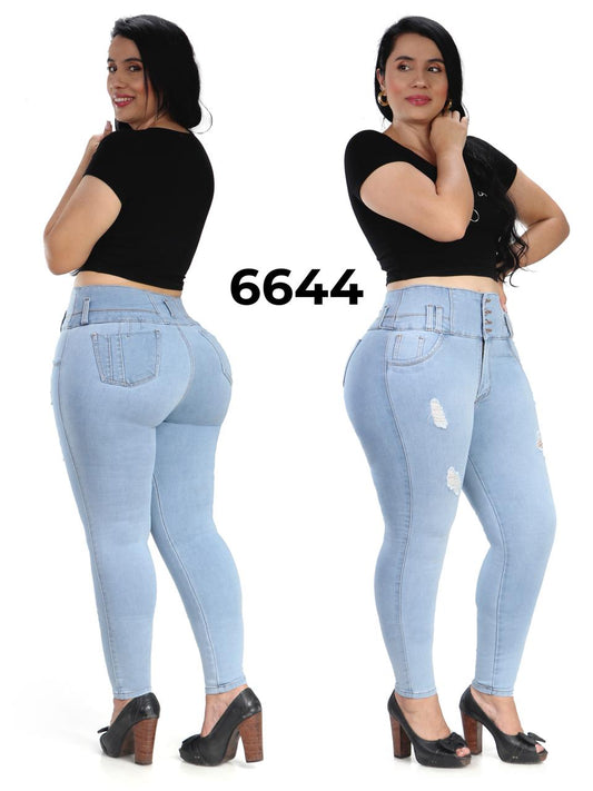 Jeans Levantacola Plus para Dama Ref. 6644P