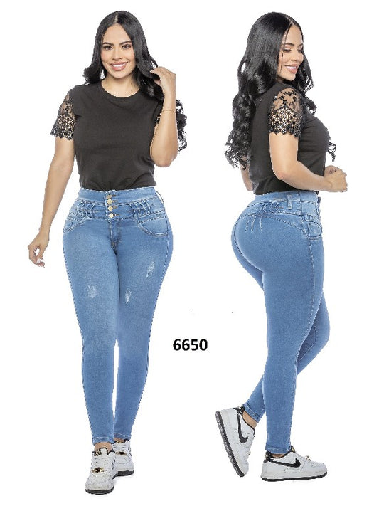 Jeans Levantacola para Dama Ref. 6650