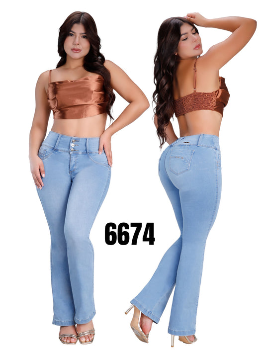 Jeans Levantacola para Dama Ref. 6674