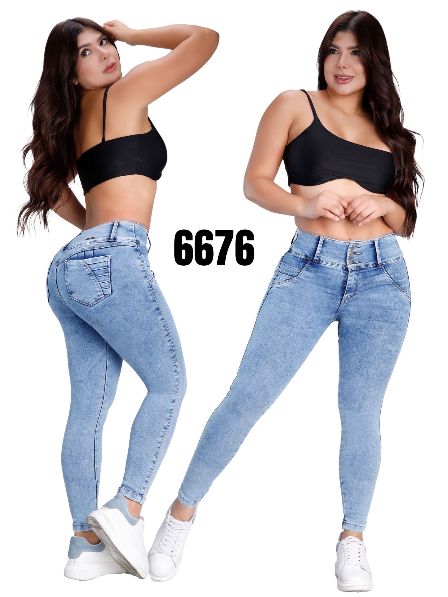 Jeans Levantacola para Dama Ref. 6676