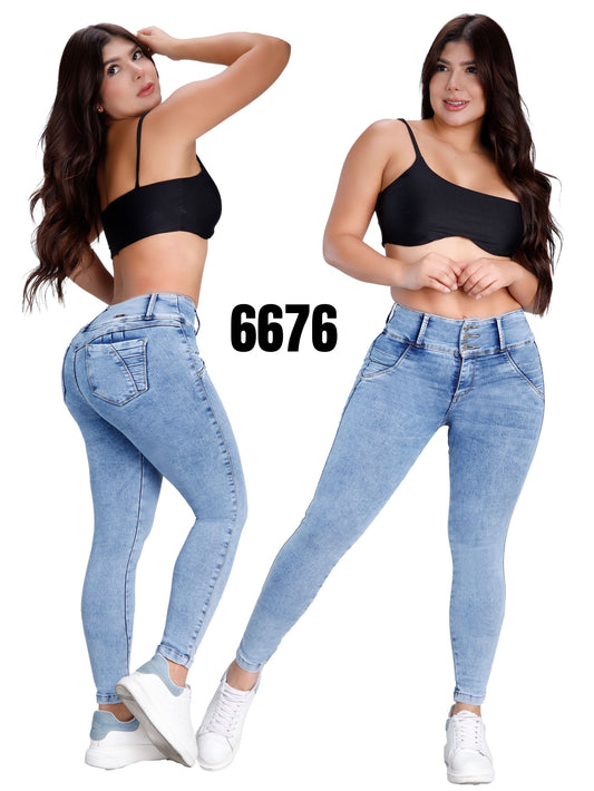 Jeans Levantacola para Dama Ref. 6676