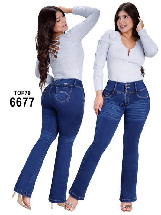 Jeans Levantacola para Dama Ref. 6677