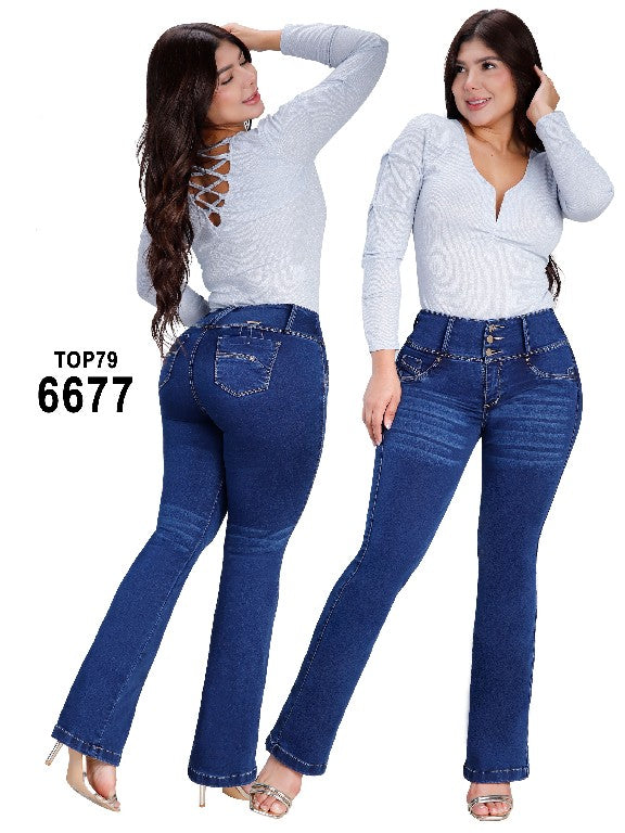 Jeans Levantacola para Dama Ref. 6677