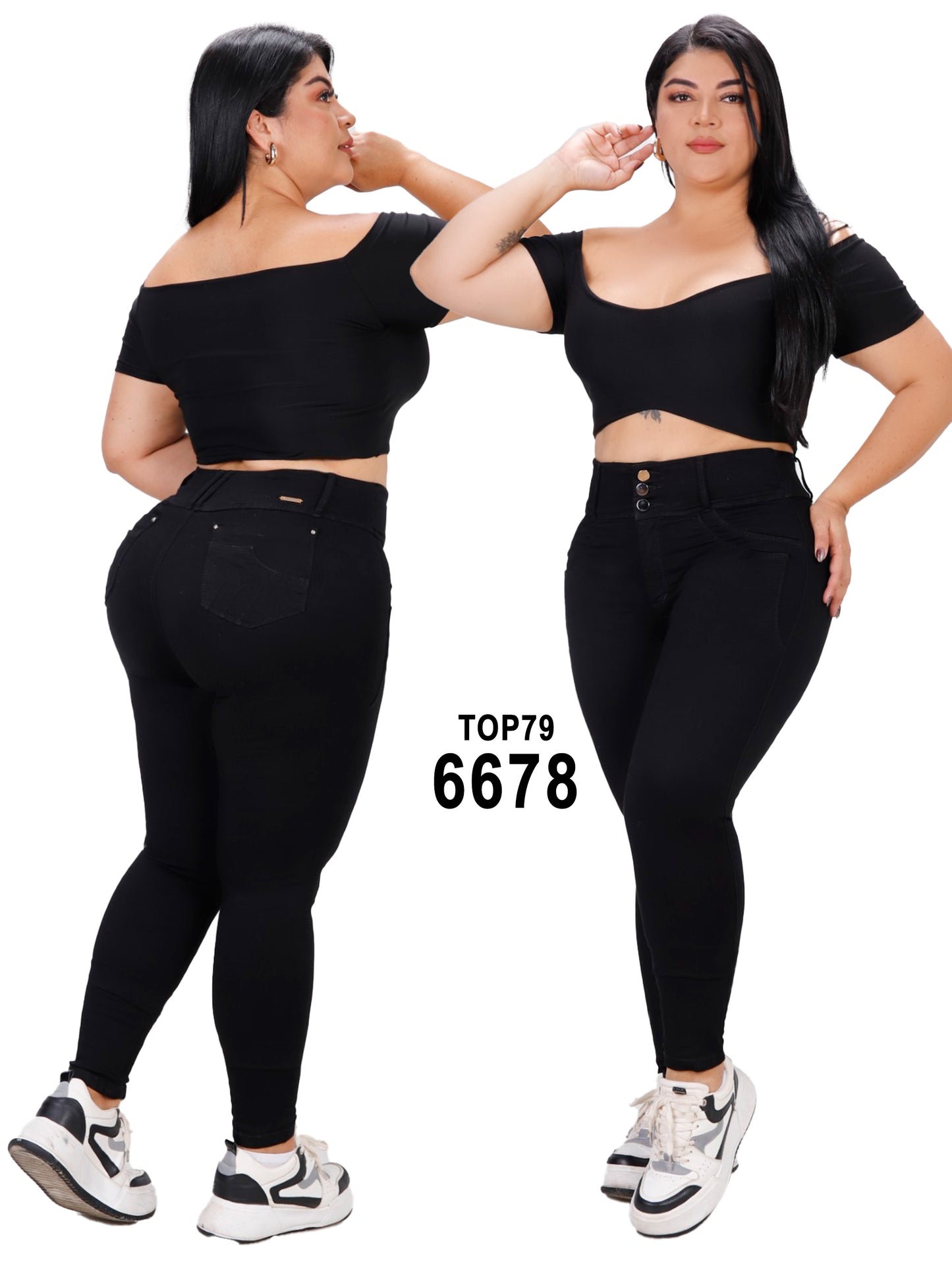 Jeans Levantacola Plus para Dama Ref. 6678P