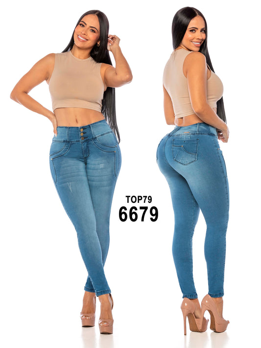 Jeans Levantacola para Dama Ref. 6679