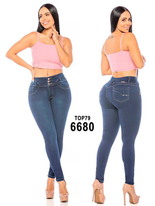 Jeans Levantacola para Dama Ref. 6680
