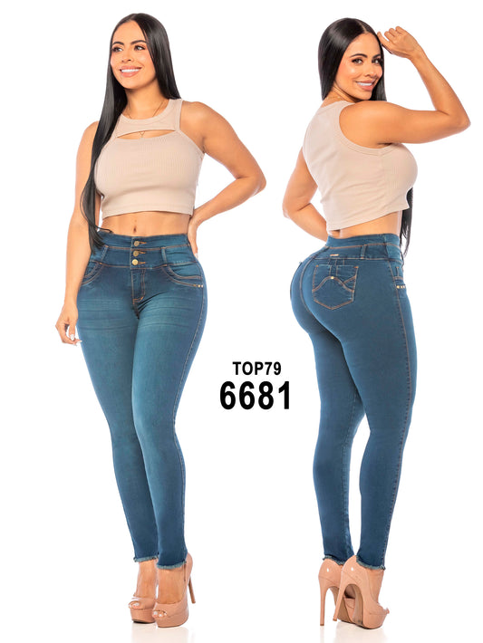 Jeans Levantacola para Dama Ref. 6681