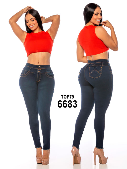 Jeans Levantacola para Dama Ref. 6683