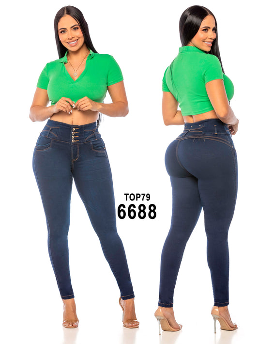 Jeans Levantacola para Dama Ref. 6688