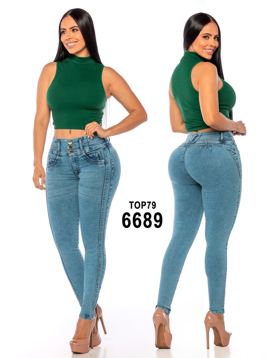 Jeans Levantacola para Dama Ref. 6689