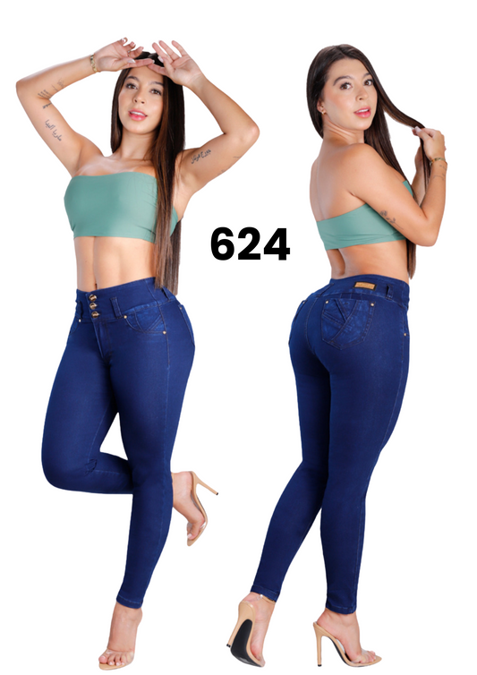 Jeans Levantacola para Dama Ref. 624
