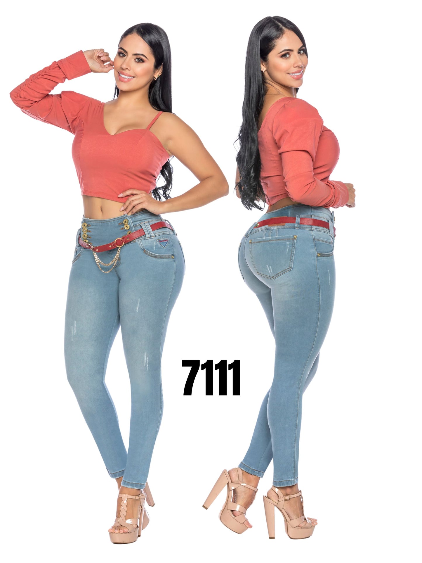 Jeans Levantacola para Dama Ref. 7111