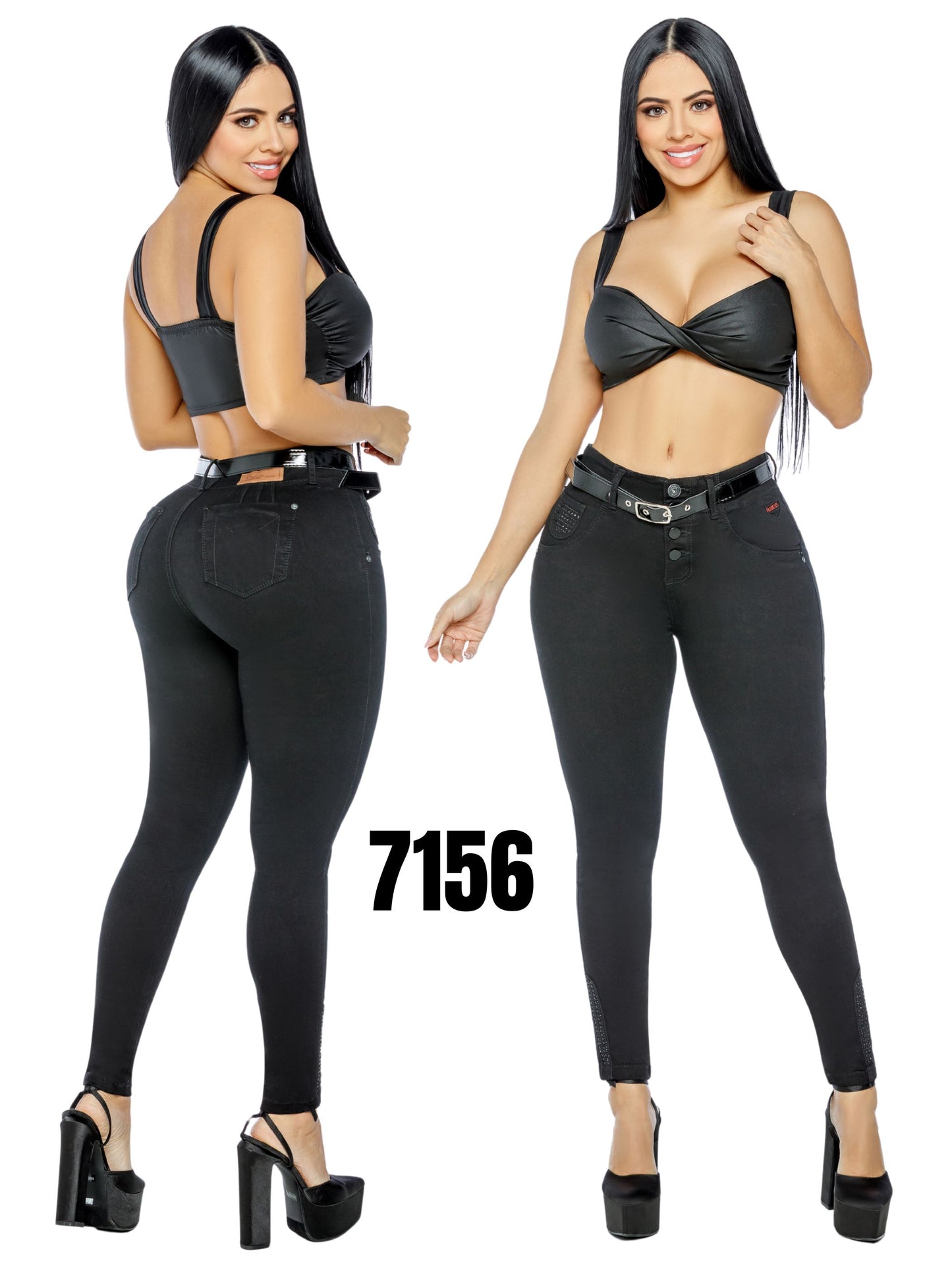 Jeans Levantacola para Dama Ref. 7156