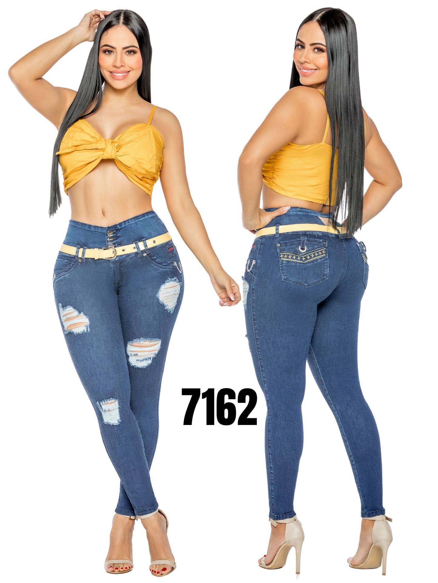 Jeans Levantacola para Dama Ref. 7162