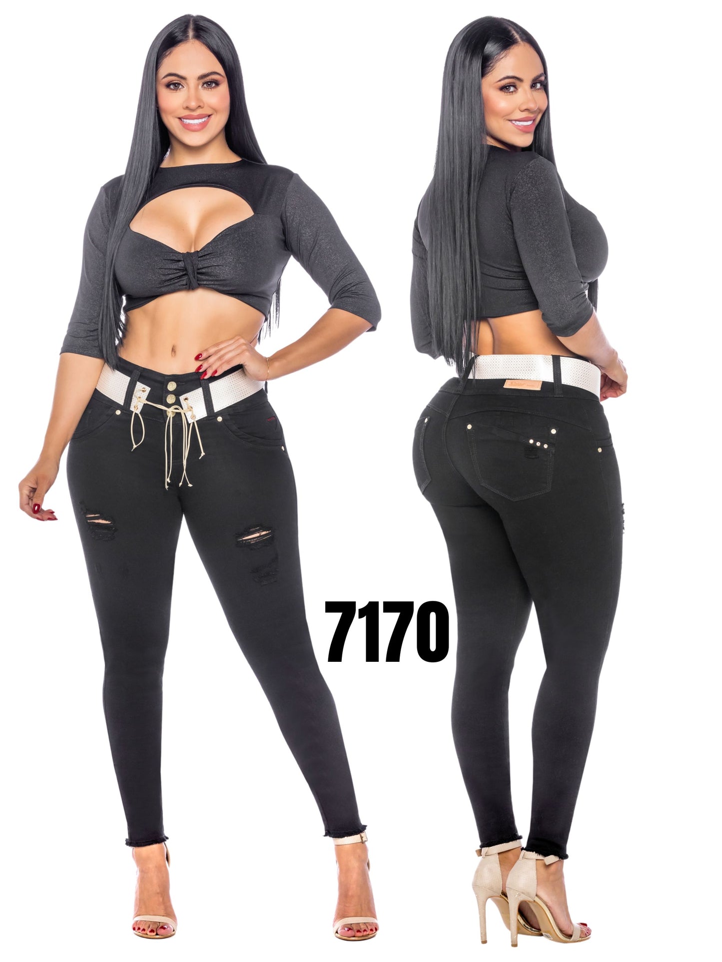 Jeans Levantacola para Dama Ref. 7170