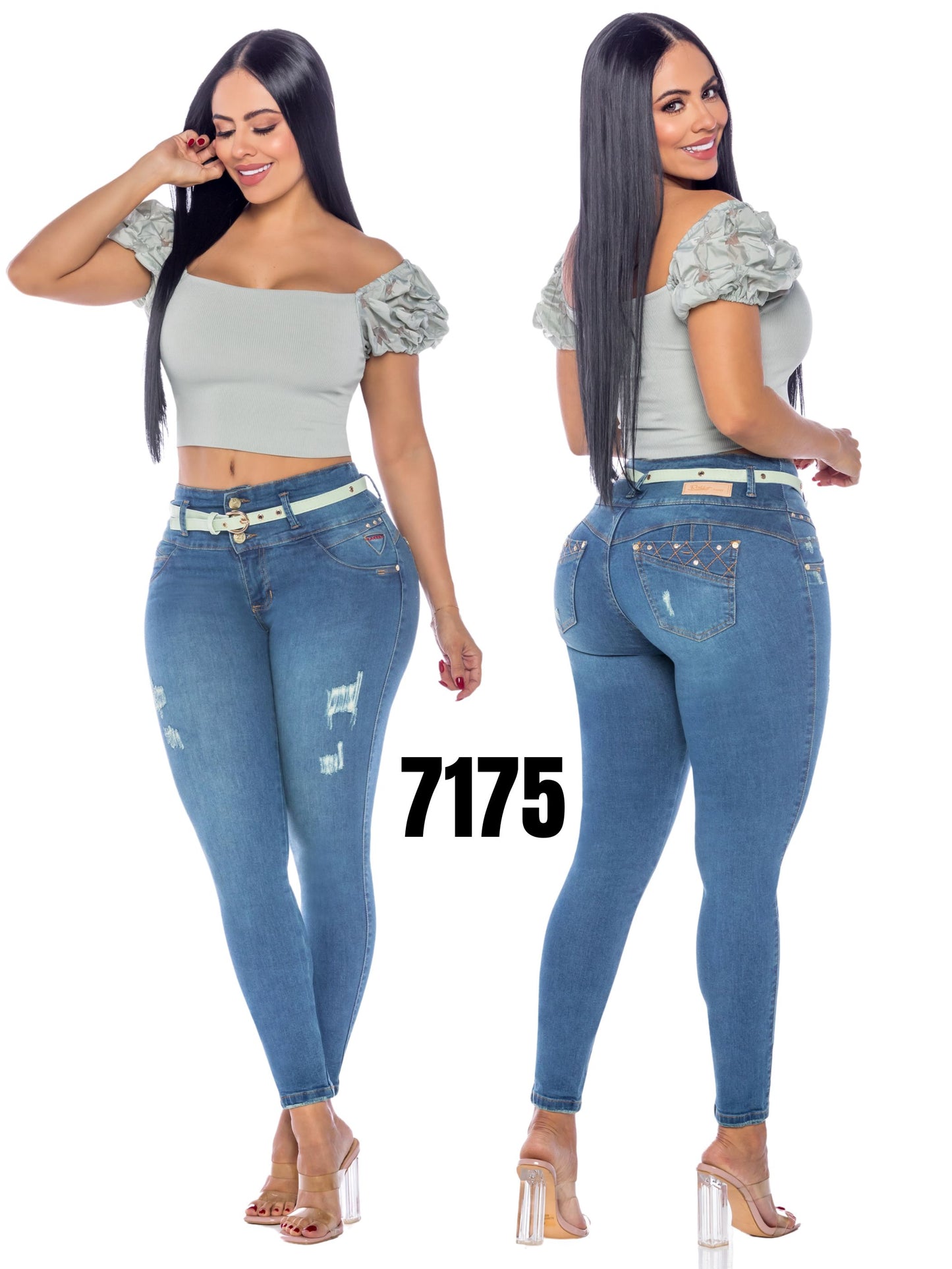Jeans Levantacola para Dama Ref. 7175