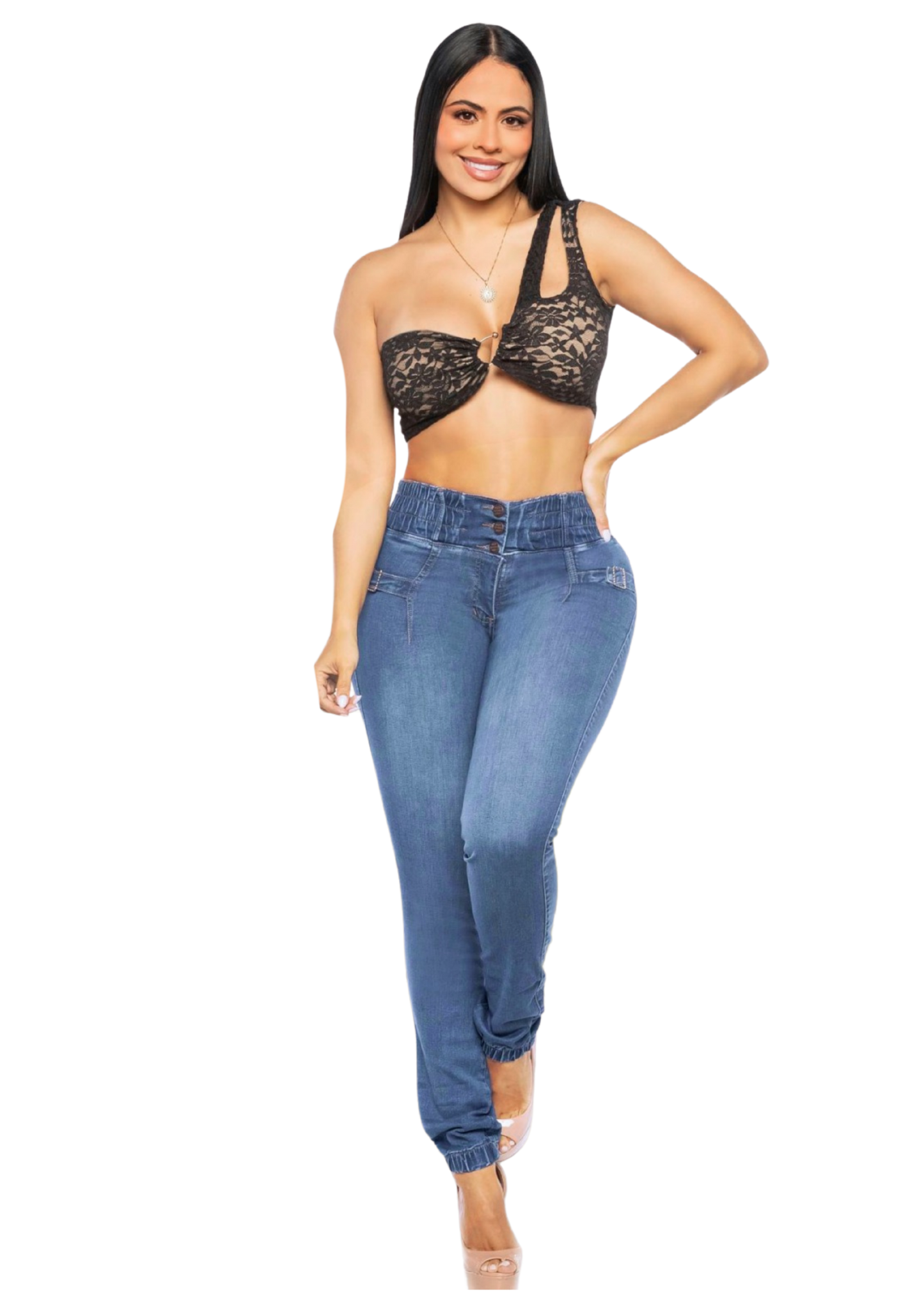 Jeans Levantacola para Dama Ref. 7184