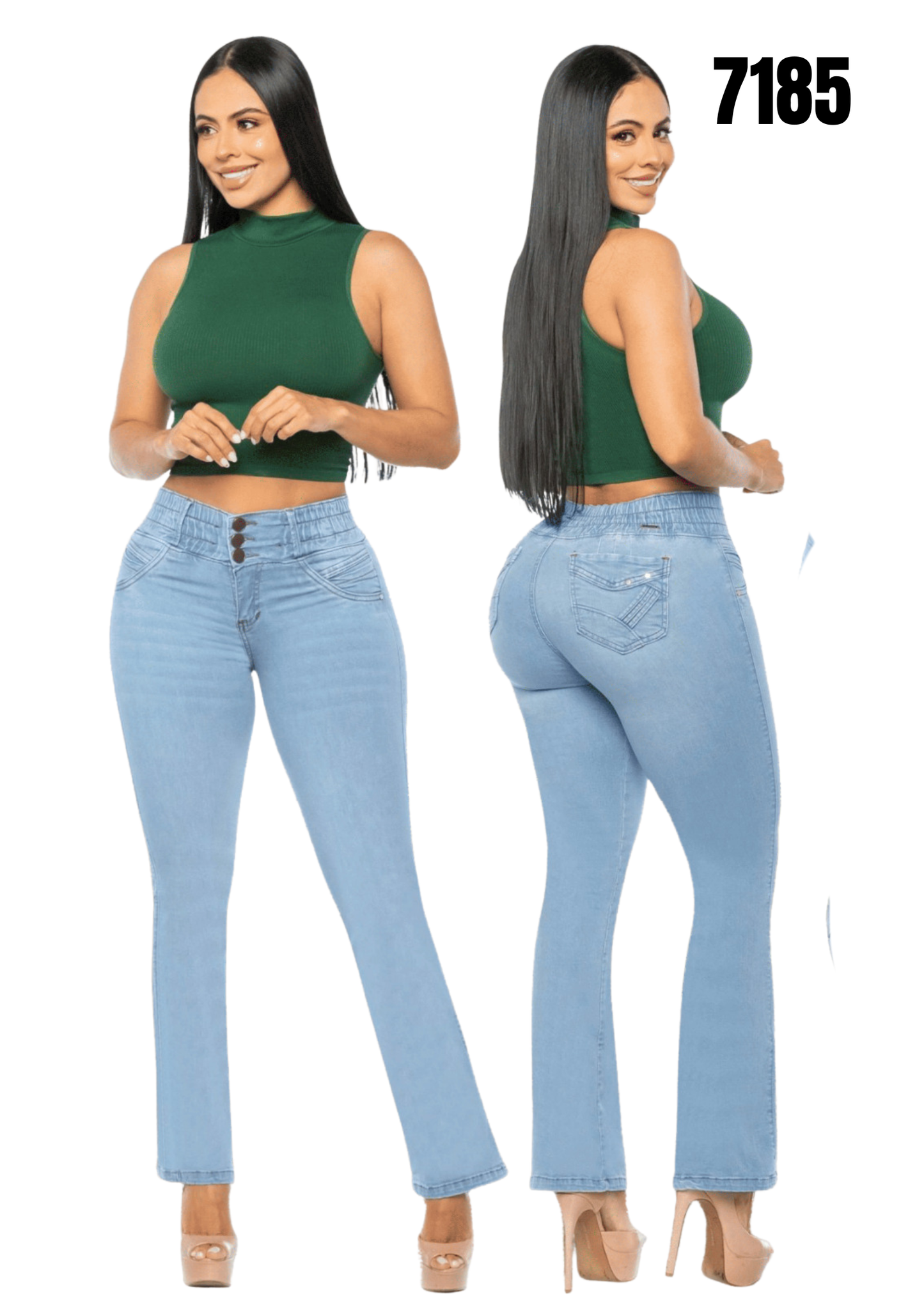 Jeans Levantacola para Dama Ref. 7185