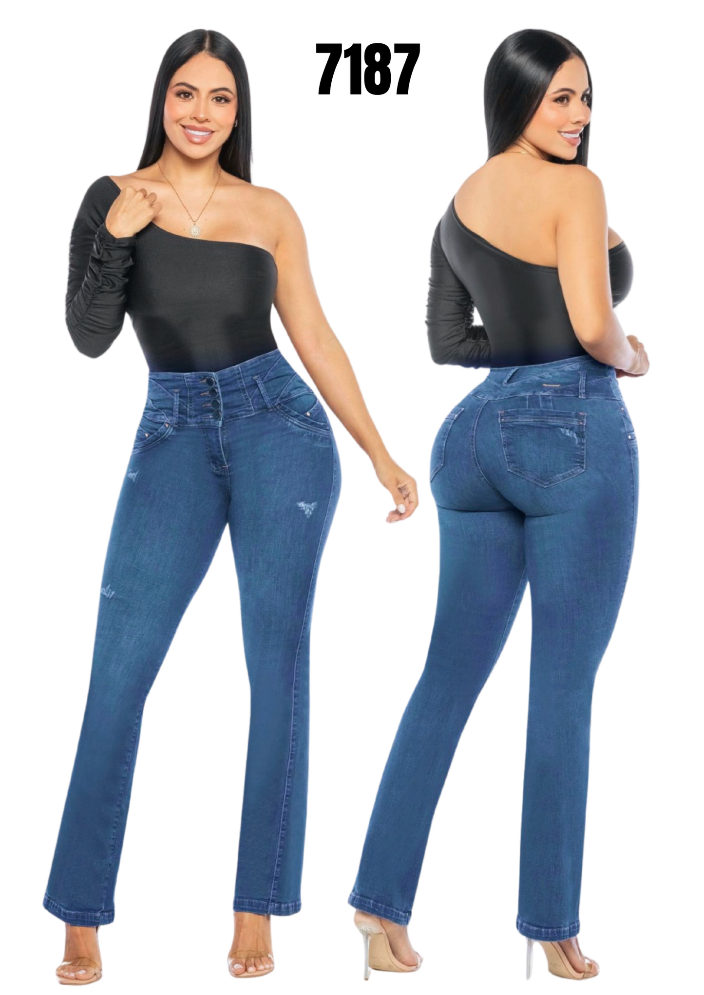 Jeans Levantacola para Dama Ref. 7187