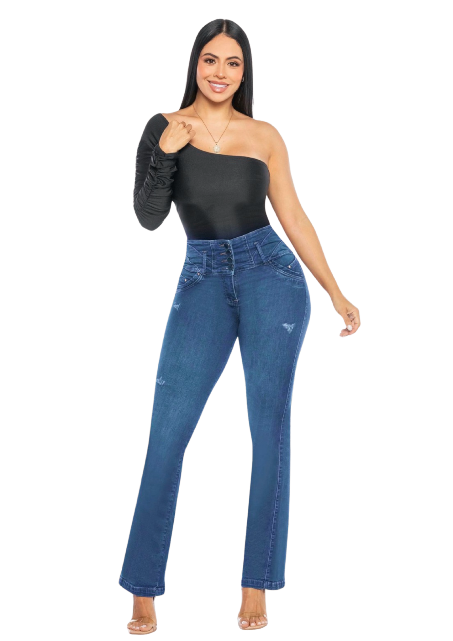 Jeans Levantacola para Dama Ref. 7187