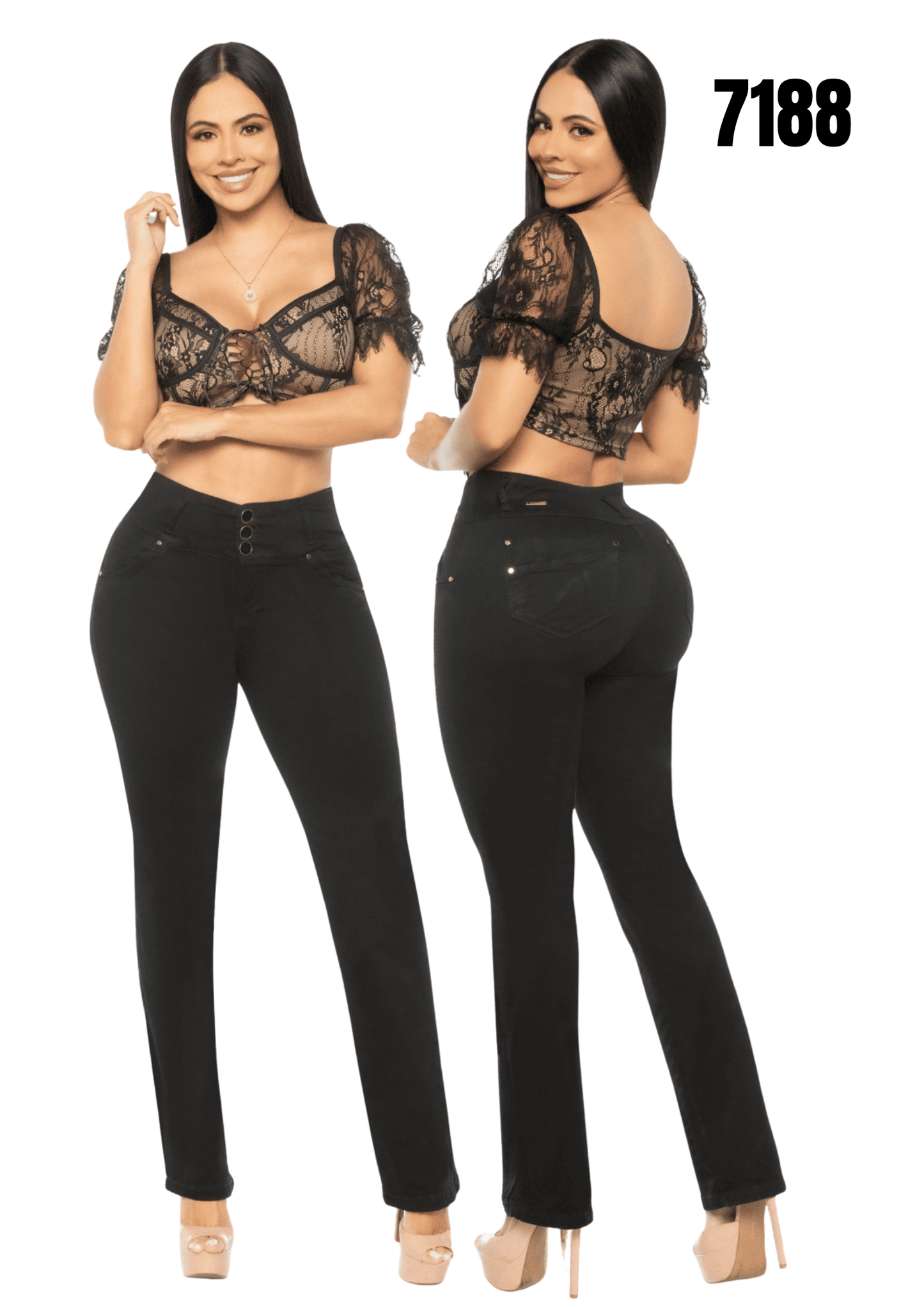 Jeans Levantacola para Dama Ref. 7188