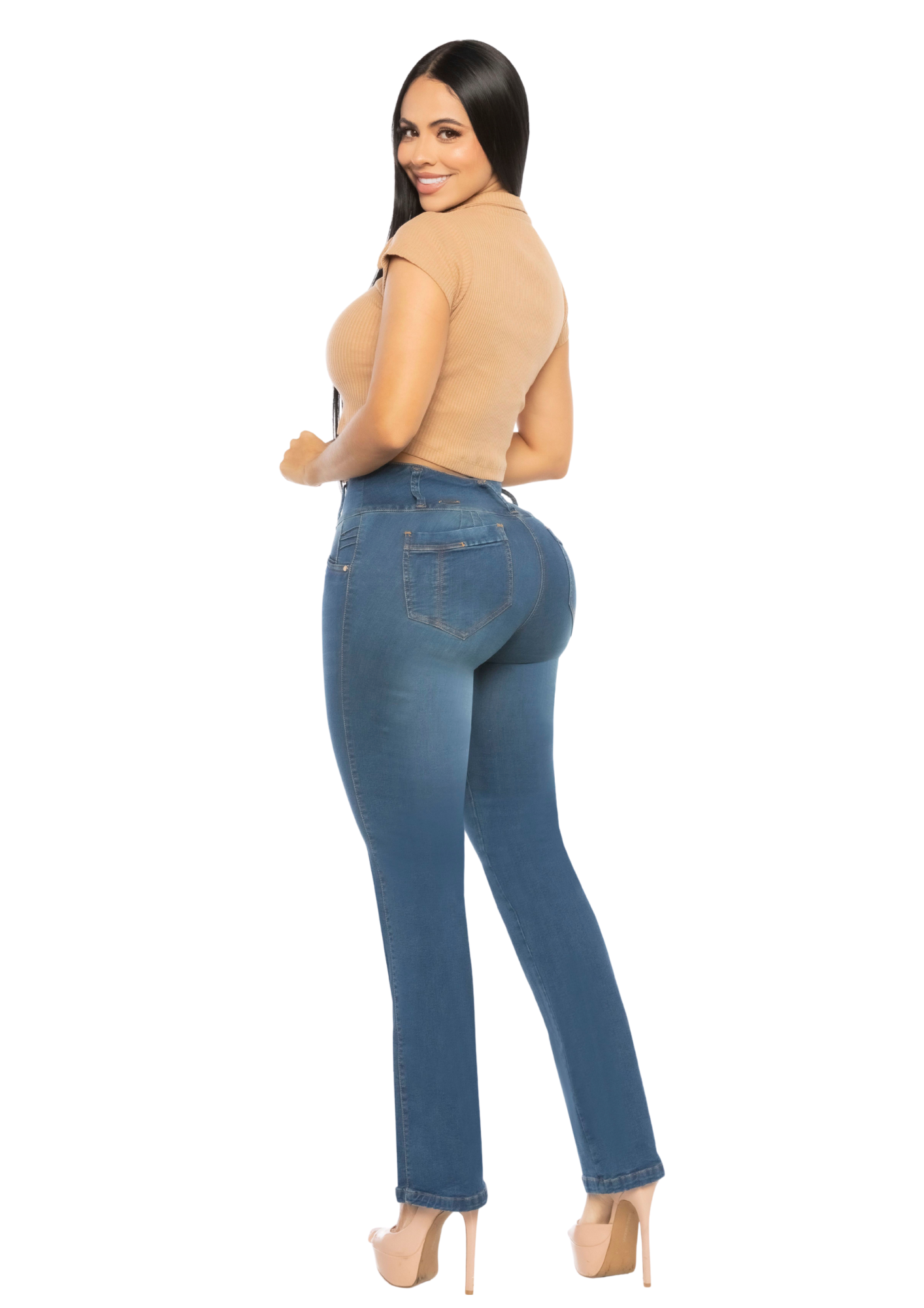 Jeans Levantacola para Dama Ref. 7191