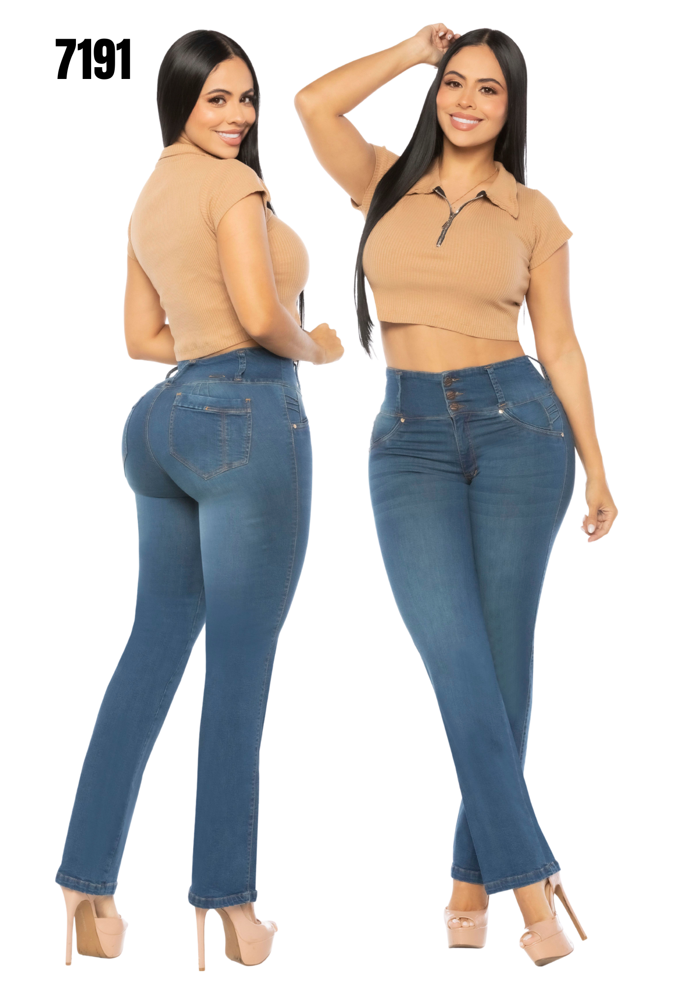 Jeans Levantacola para Dama Ref. 7191
