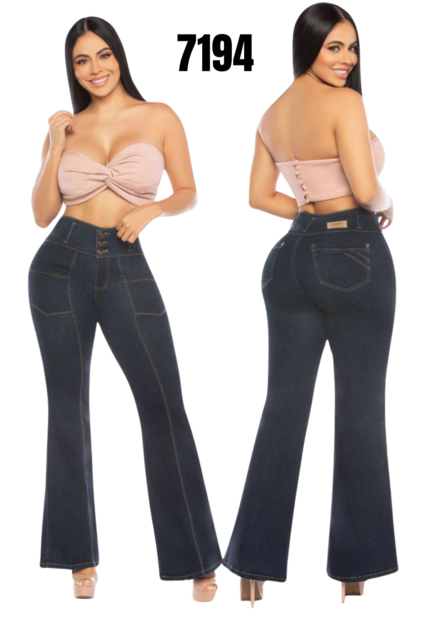 Jeans Levantacola para Dama Ref. 7194