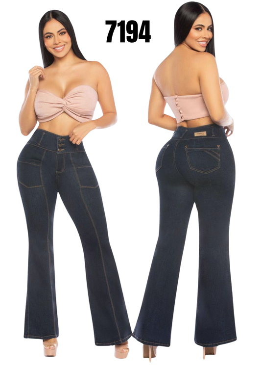 Jeans Levantacola para Dama Ref. 7194