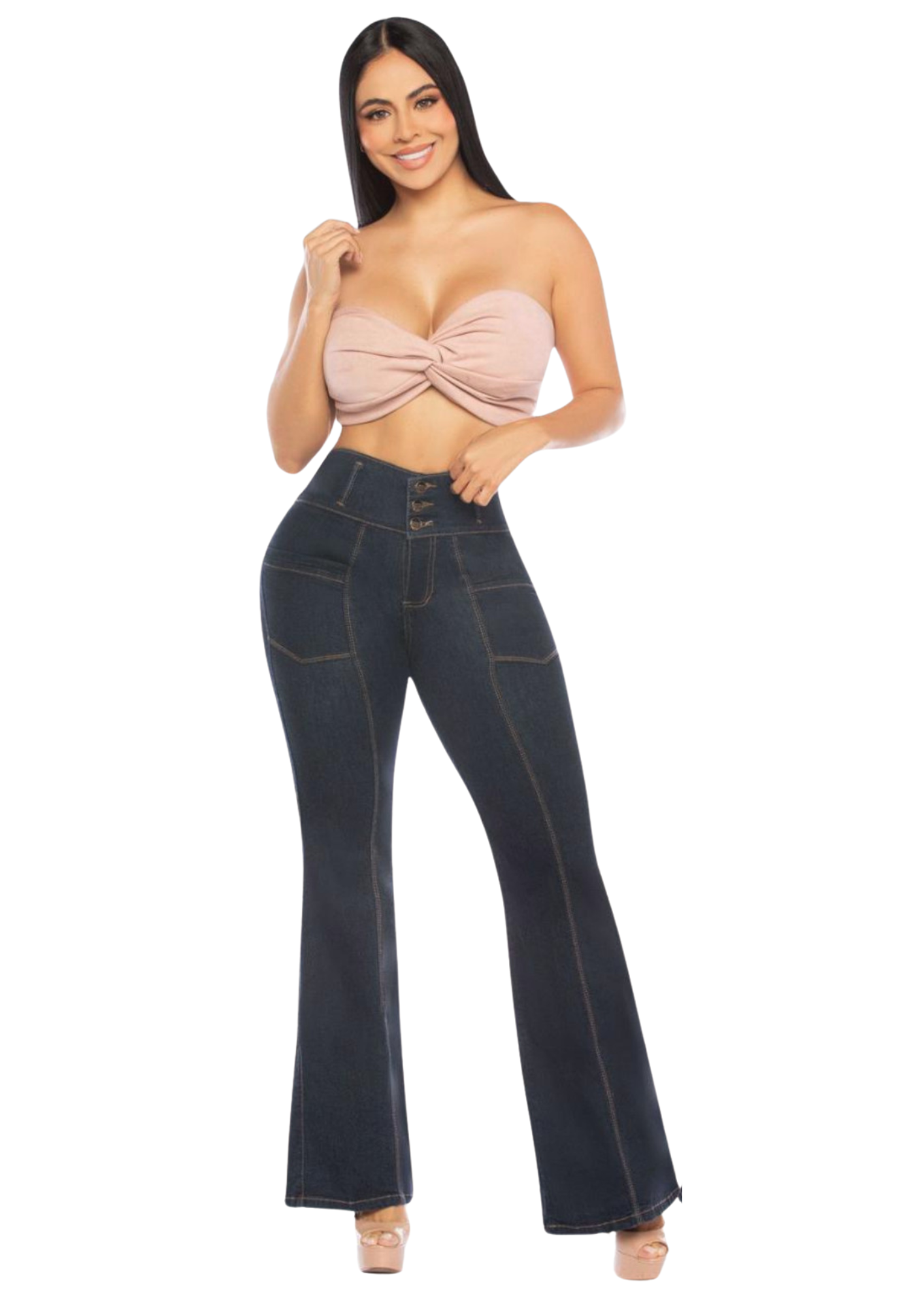 Jeans Levantacola para Dama Ref. 7194
