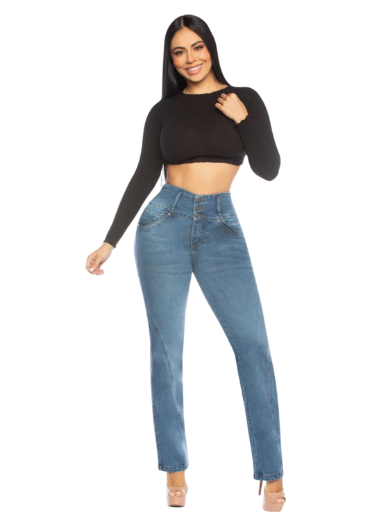 Jeans Levantacola para Dama Ref. 7195