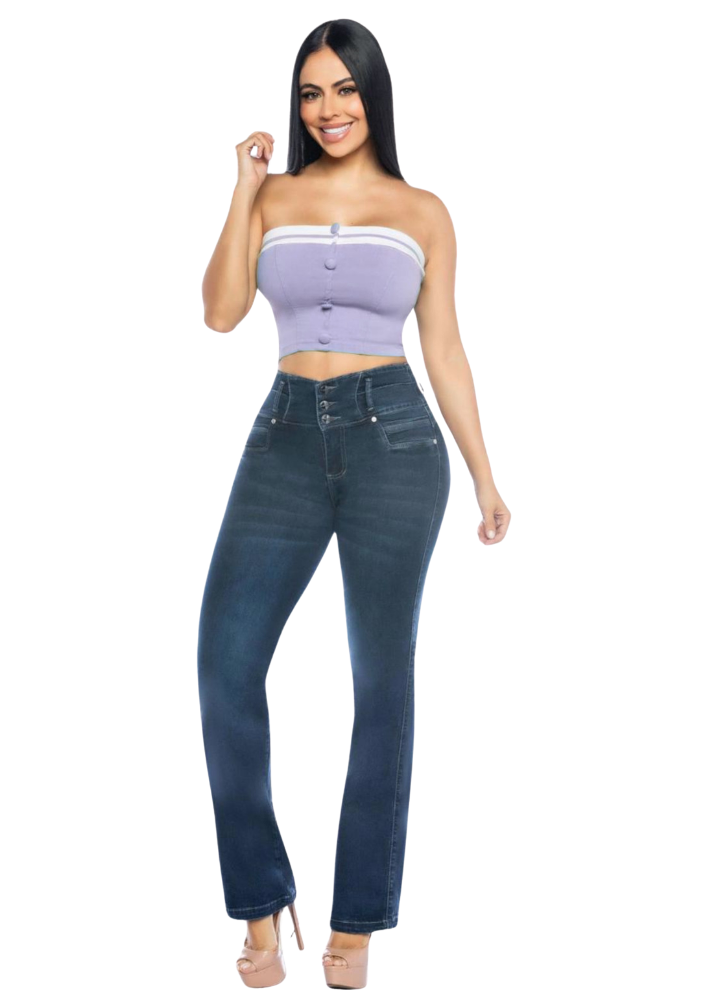 Jeans Levantacola para Dama Ref. 7197