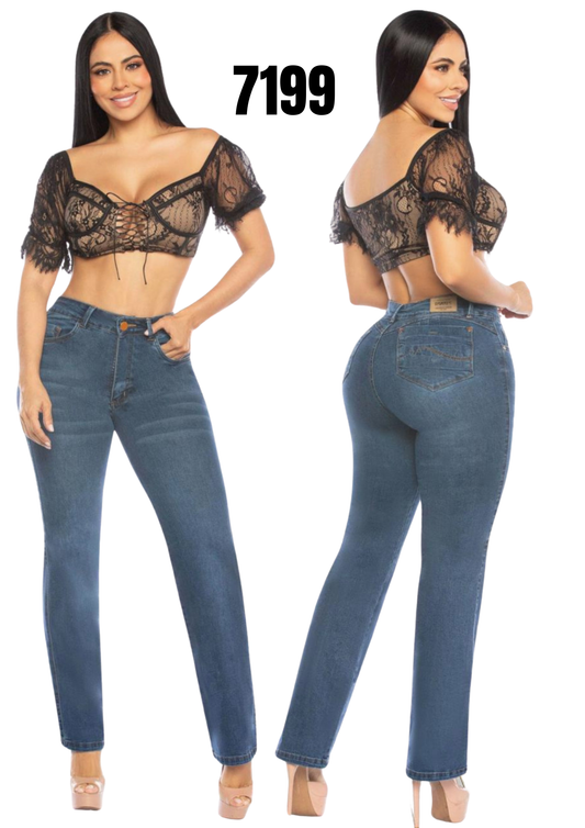 Jeans Levantacola para Dama Ref. 7199