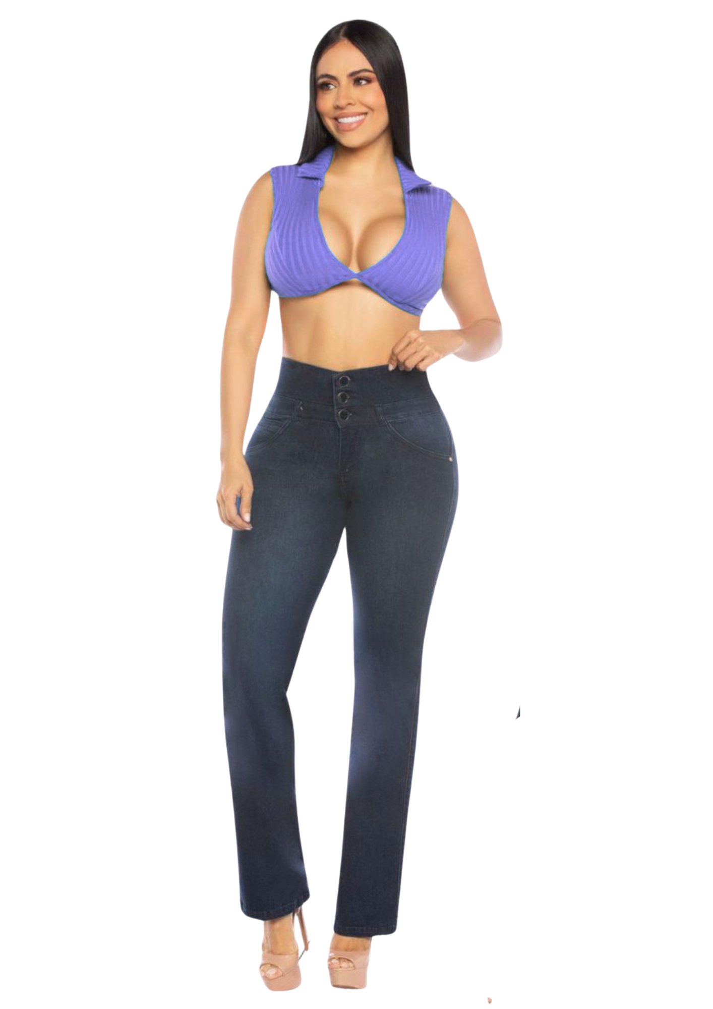 Jeans Levantacola para Dama Ref. 7200