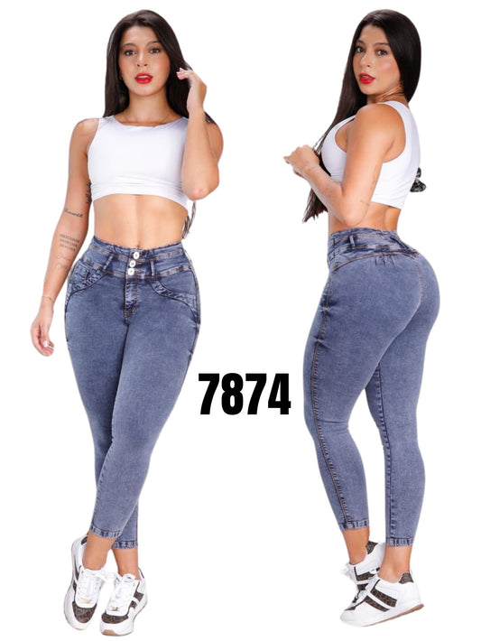 Jeans Levantacola para Dama Ref. 7874