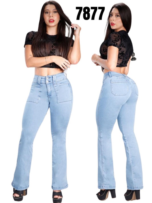 Jeans Levantacola para Dama Ref. 7877