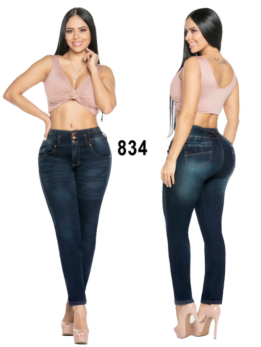 Jeans Levantacola para Dama Ref. 834