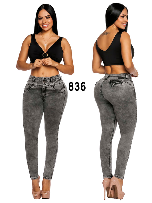Jeans Levantacola para Dama Ref. 836