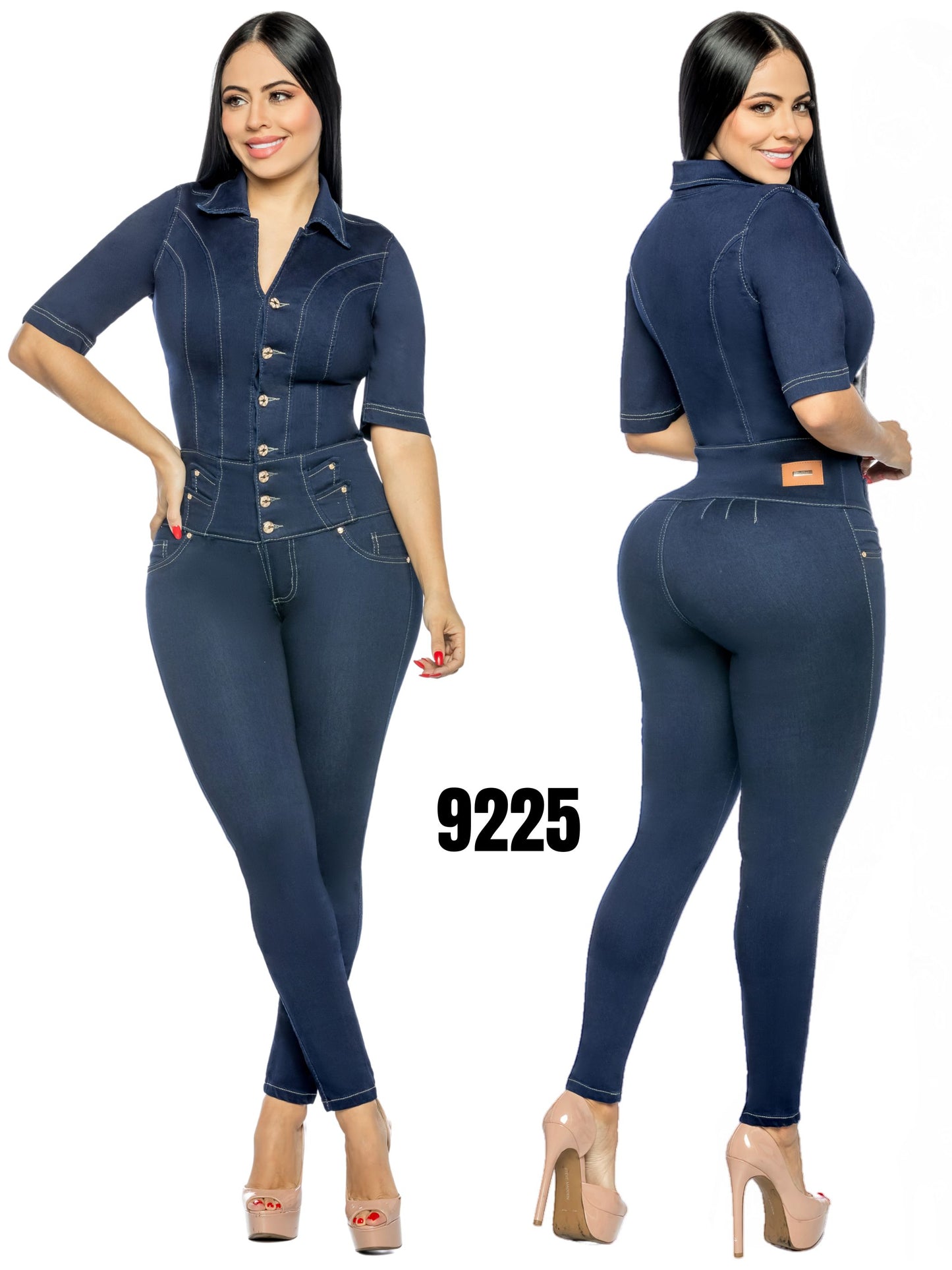 Enterizo 100% Denim para Dama Ref. 9225